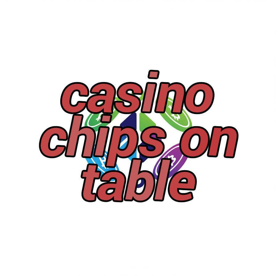 casino chips on table